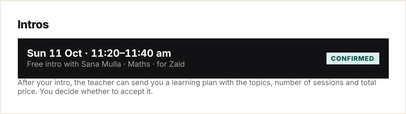 Intros in My learning
